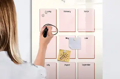 Birthday calendar magnetic erase board