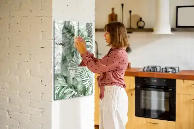 Magnetic writing board Watercolor leaves