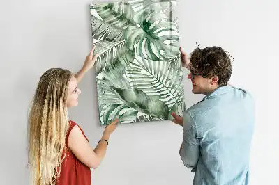 Magnetic writing board Watercolor leaves