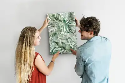 Magnetic writing board Watercolor leaves