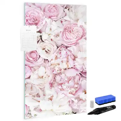 Magnetic erase board roses design