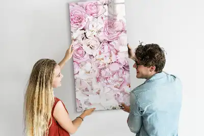 Magnetic erase board roses design