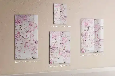 Magnetic erase board roses design