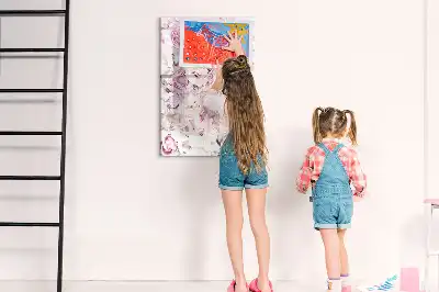 Magnetic erase board roses design