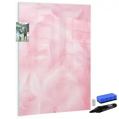 Magnetic erase board delicate feathers design