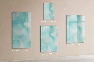 Magnetic erase board marble abstraction design
