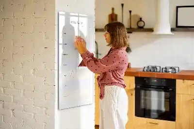 Magnetic meal planner dry erase board for refrigerator