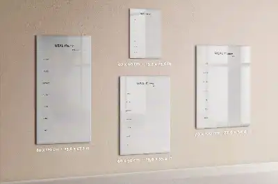 Magnetic meal planner dry erase board for refrigerator