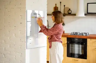 Magnetic meal planner dry erase board for refrigerator