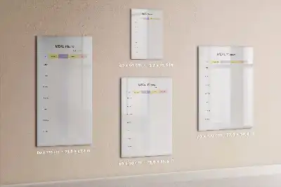 Magnetic meal planner dry erase board for refrigerator