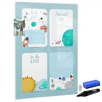 Magnetic writing board galaxy planner