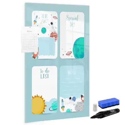 Magnetic writing board galaxy planner