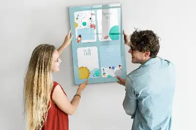 Magnetic writing board galaxy planner