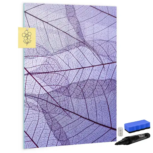 Magnetic erase board Leaf texture