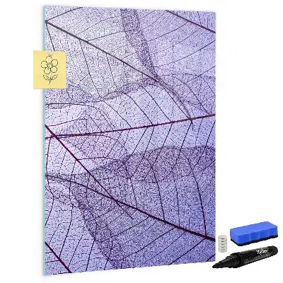 Magnetic erase board Leaf texture