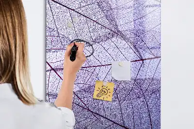 Magnetic erase board Leaf texture