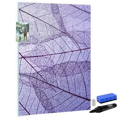 Magnetic erase board Leaf texture