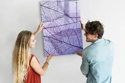 Magnetic erase board Leaf texture