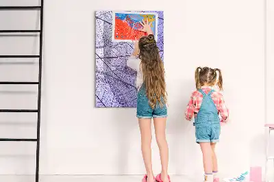 Magnetic erase board Leaf texture