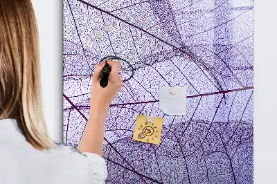 Magnetic erase board Leaf texture
