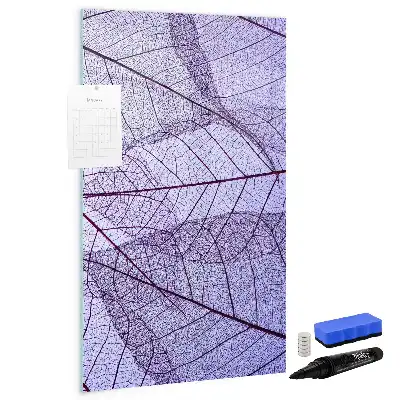 Magnetic erase board Leaf texture