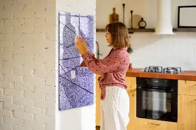 Magnetic erase board Leaf texture