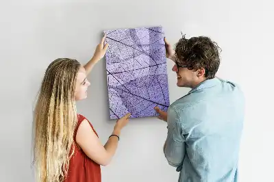 Magnetic erase board Leaf texture