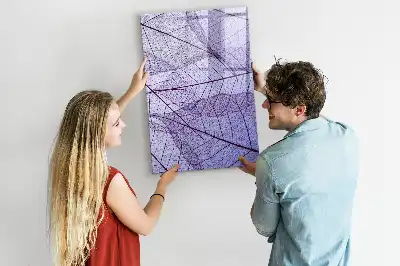 Magnetic erase board Leaf texture