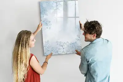 Magnetic erase board flower sketch design