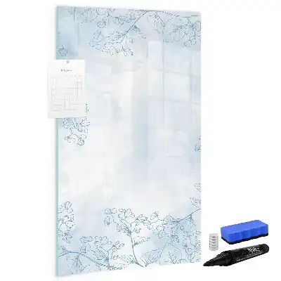 Magnetic erase board flower sketch design