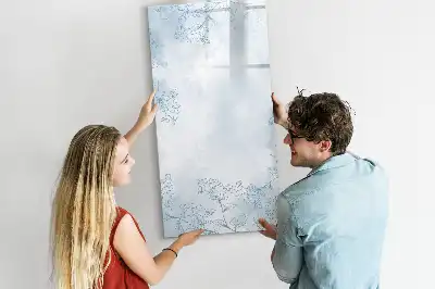 Magnetic erase board flower sketch design