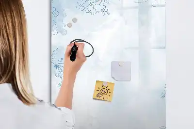Magnetic erase board flower sketch design