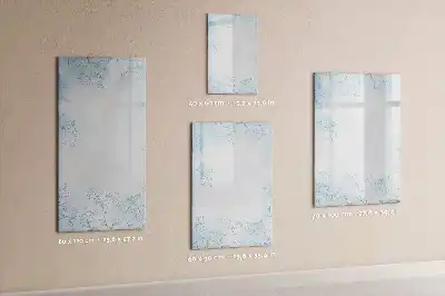 Magnetic erase board flower sketch design