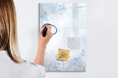 Magnetic erase board flower sketch design