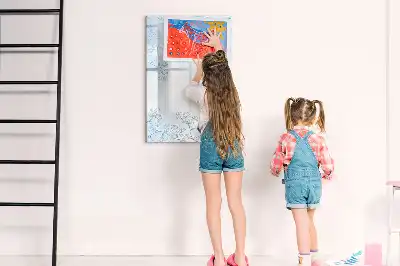 Magnetic erase board flower sketch design