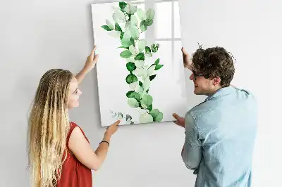Magnetic writing board Reed leaves