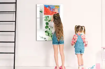 Magnetic writing board Reed leaves