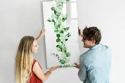 Magnetic writing board Reed leaves