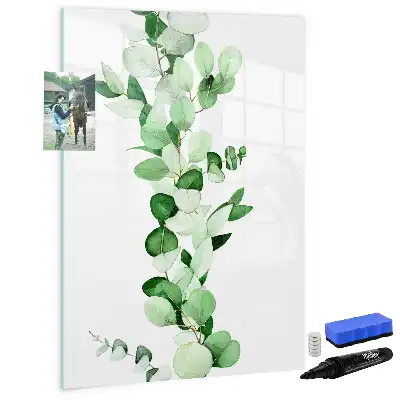 Magnetic writing board Reed leaves