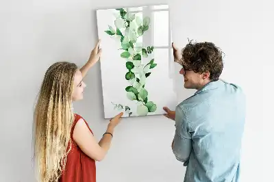 Magnetic writing board Reed leaves