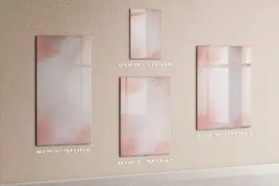 Magnetic dry erase board pink marble design