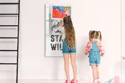Magnetic writing board wild mountains design