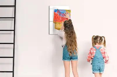 Magnetic writing board Good vibes only design