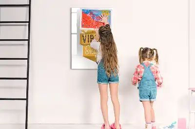 Magnetic writing board Good vibes only design