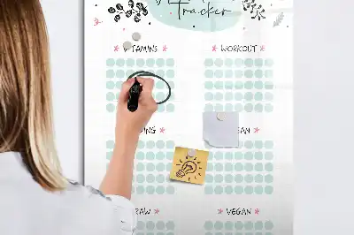 Magnetic erase board Habit tracker