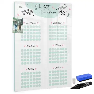 Magnetic erase board Habit tracker