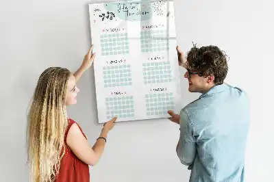 Magnetic erase board Habit tracker