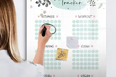 Magnetic erase board Habit tracker