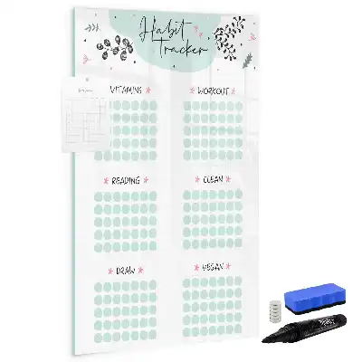 Magnetic erase board Habit tracker