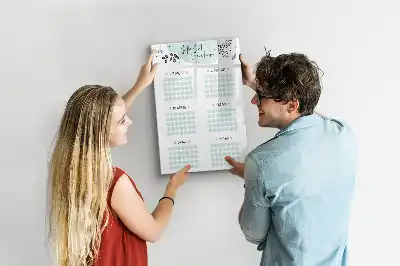 Magnetic erase board Habit tracker